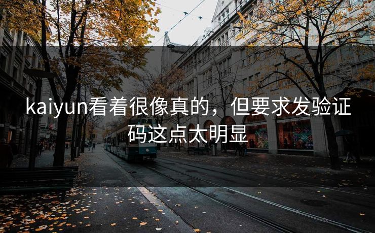 kaiyun看着很像真的，但要求发验证码这点太明显